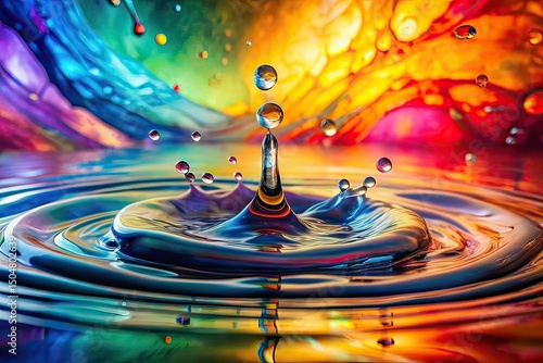 Watercolor Abstract Double Exposure, Painted Strokes, Water, Paper, Art