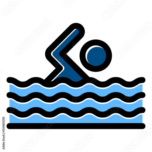 swimming icon vector icon