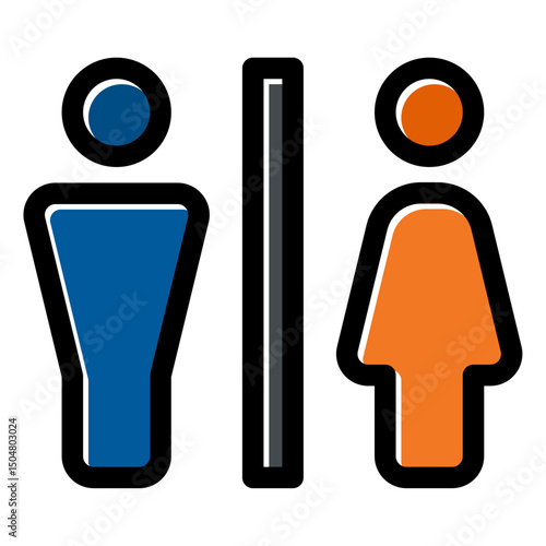 toilet man woman sign icon