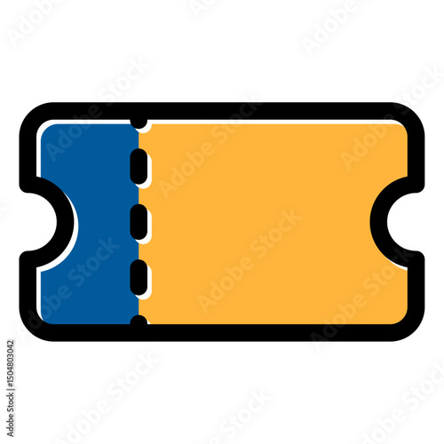 ticket vector icon