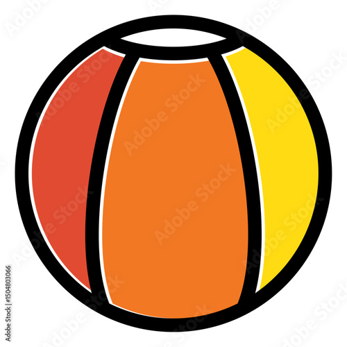 beach ball vector icon