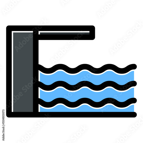 diving board vector icon
