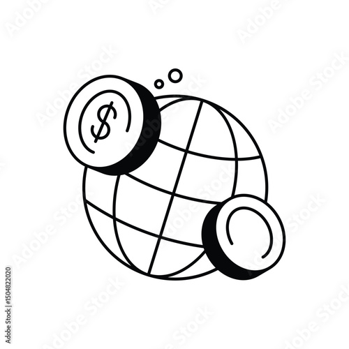 Foreign Investment Icon vector