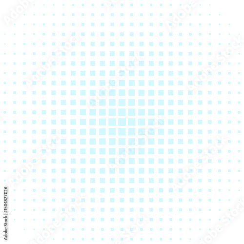 Radial Square Grid Pattern – Abstract Halftone Vector Background

