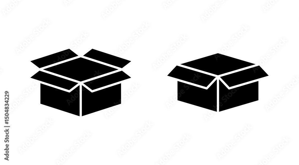 Box icon vector. box sign and symbol, parcel, package Box icon vector. box sign and symbol, parcel, package