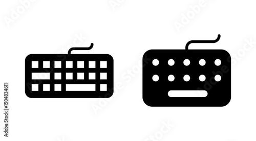 Keyboard icon vector. keyboard sign and symbol