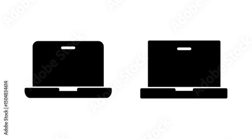 Laptop icon vector. computer sign and symbol
