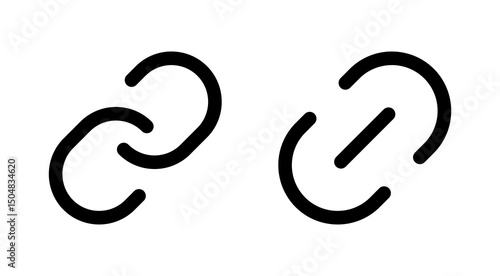 Link icon vector. Hyperlink chain sign and symbol