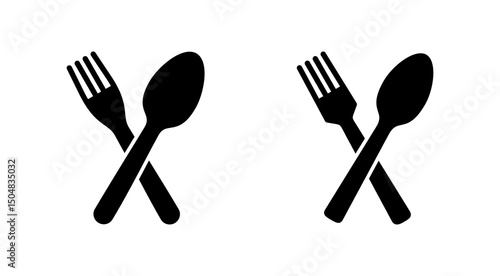spoon and fork icon vector. spoon, fork and knife icon vector. restaurant sign and symbol