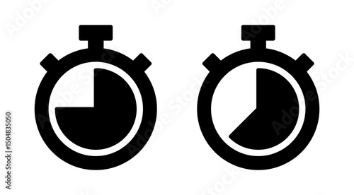 Stopwatch icon vector. Timer sign and symbol. Countdown icon. Period of time