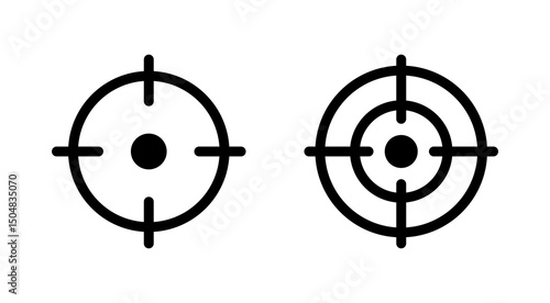 Target icon vector. goal icon vector. target marketing sign and symbol