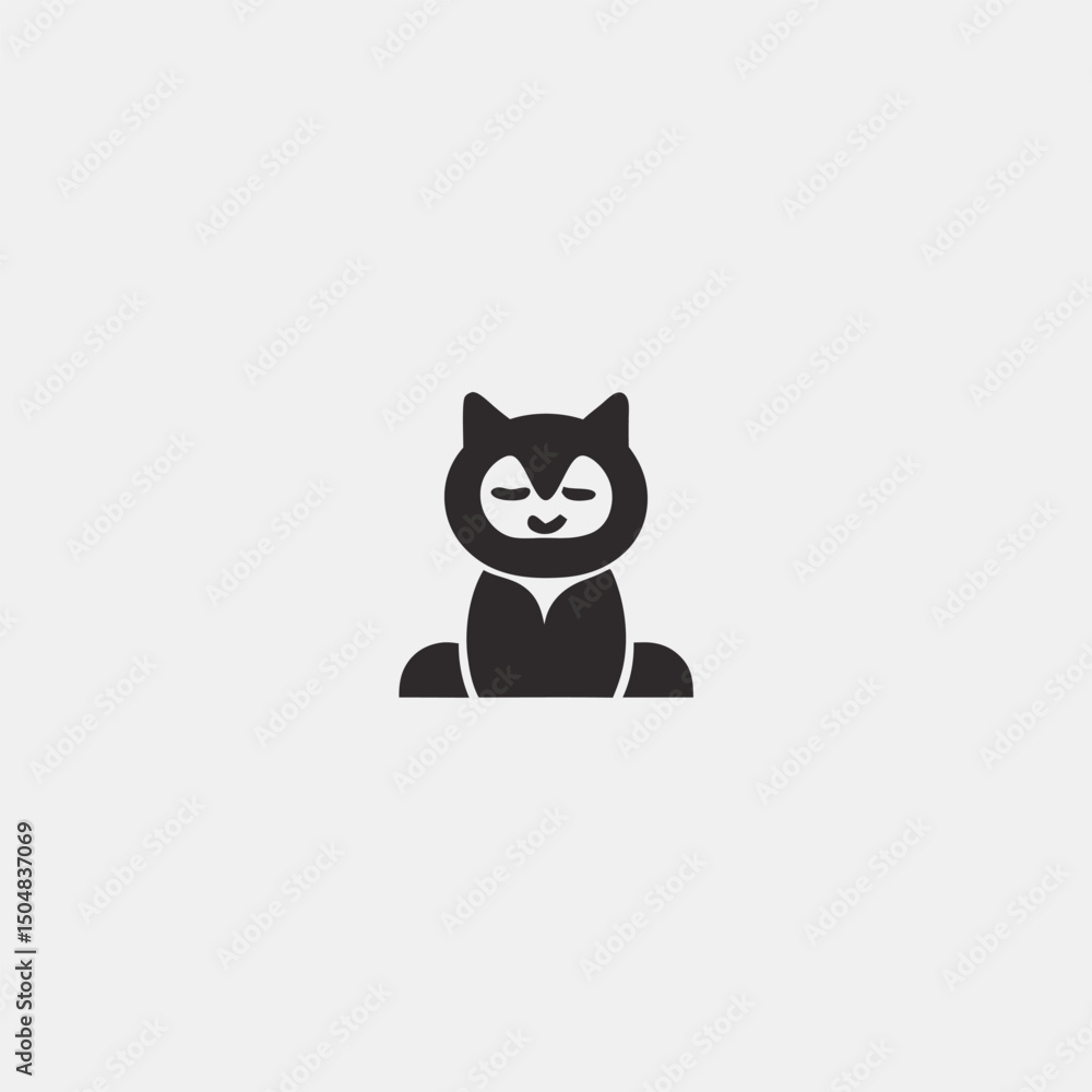 black cat on white background black cat on white background