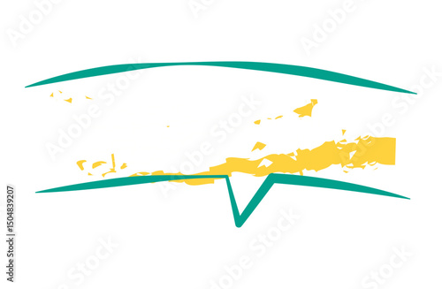 タイトル吹き出し　ストローク