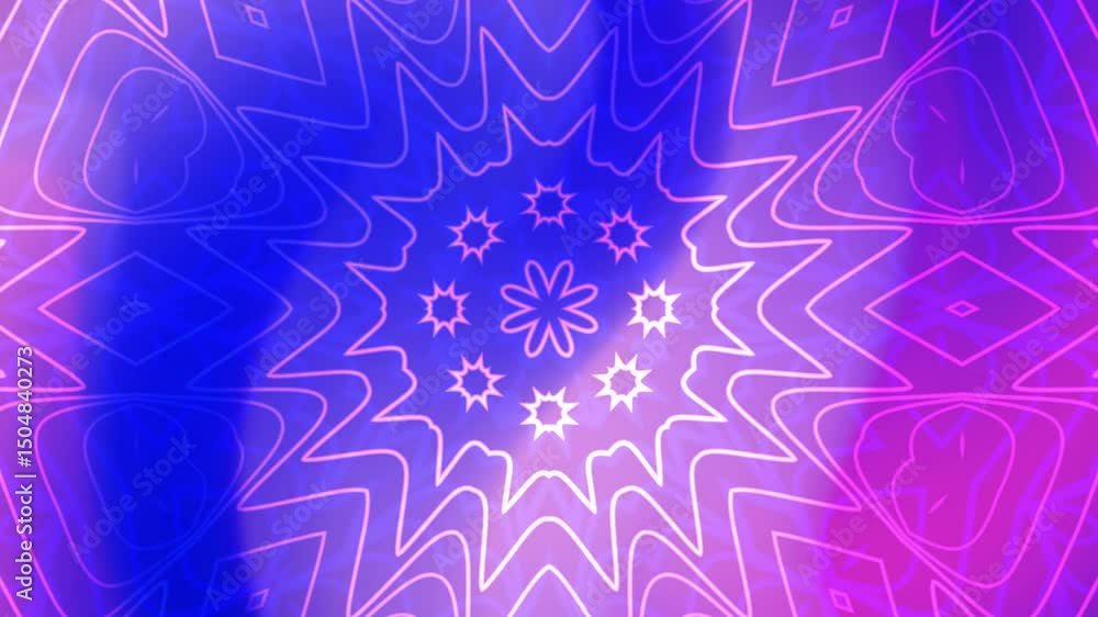 Abstract Batik Geometry in Harmonious Purple Shades Abstract Batik Geometry in Harmonious Purple Shades