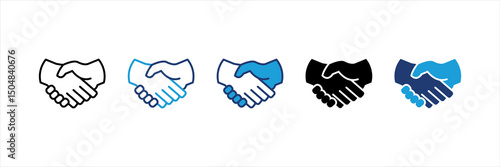 Cooperation Multi Style Icon Set