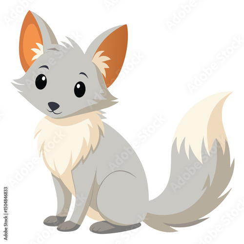 A powerful lion with a magnificent mane stands alert against a white background, looking to the right
