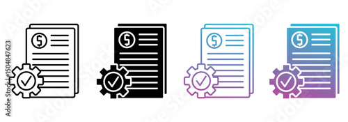 financial controls best multistyle icon sheet collections