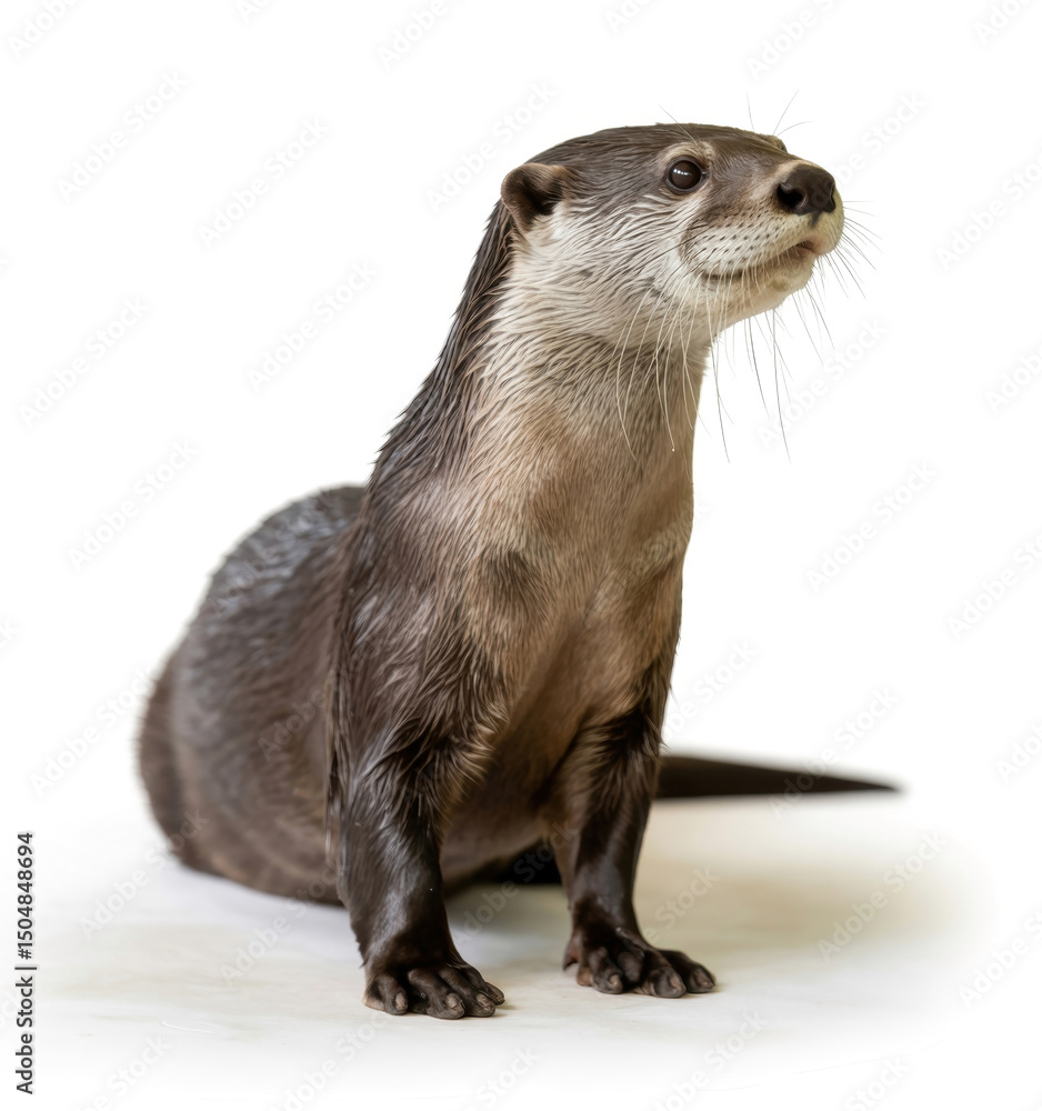 Otter Looking Curious Otter Looking Curious