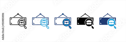 Vacancy Multi Style Icon Set