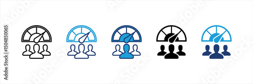 Employee Performance Multi Style Icon Set