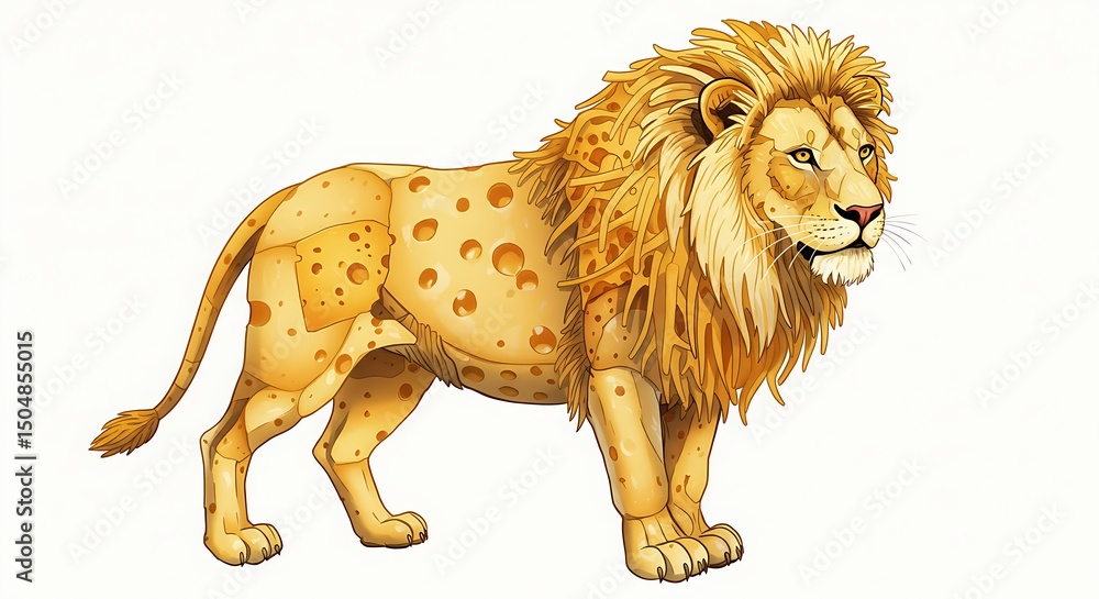 Obraz premium lion isolated on white