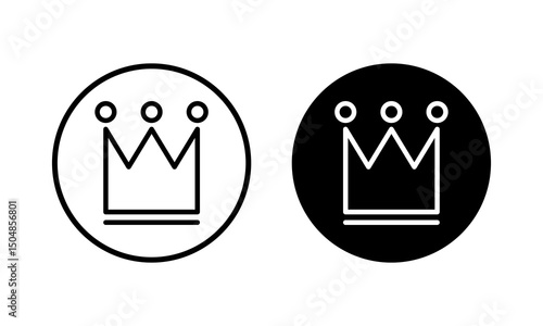 Crown icon vector illustration. crown sign and symbol