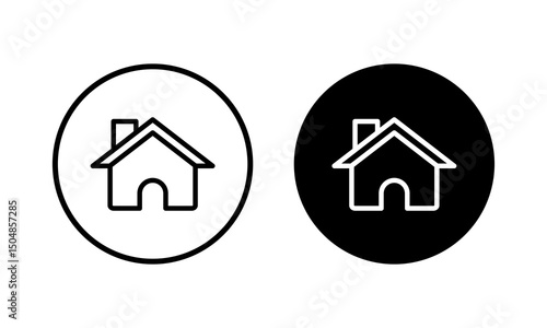 Home icon vector illustration. House sign and symbol