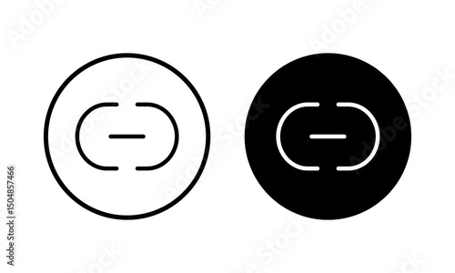 Link icon vector illustration. Hyperlink chain sign and symbol