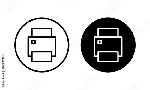 Print icon vector illustration. printer sign and symbol
