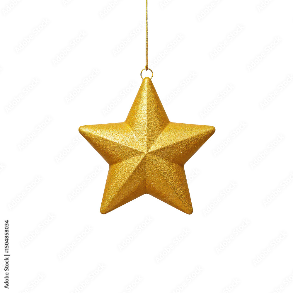 Delicate gold star ornament, perfect for festive decor, easy to hang.. Delicate gold star ornament, perfect for festive decor, easy to hang..