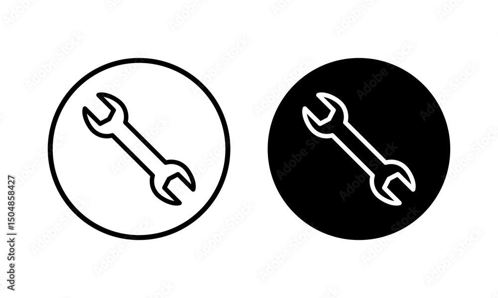 Wrench icon vector illustration. repair icon. tools sign and symbol Wrench icon vector illustration. repair icon. tools sign and symbol