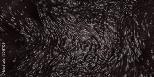 glossy polyethylene on a dark background
