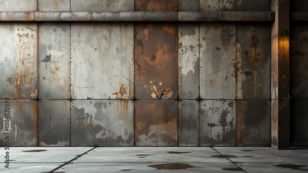 Rustic Industrial Metal Wall Texture Background Grunge, Aged, Steel, Panels Rustic Industrial Metal Wall Texture Background Grunge, Aged, Steel, Panels