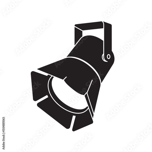 Modern stage spotlight silhouette design for theater production entertainment and performance venues