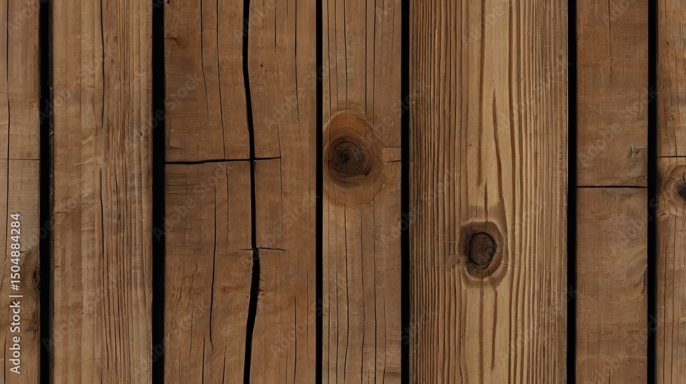 Fototapeta premium background abstract wooden vertical planks with round knots and clean brown surface ideal for rustic and traditional wood surface textures