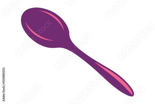 kitchen spoon cutlery utensil silverware food silhouette vector illustration