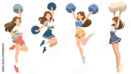 Female Cheerleader Illustration.