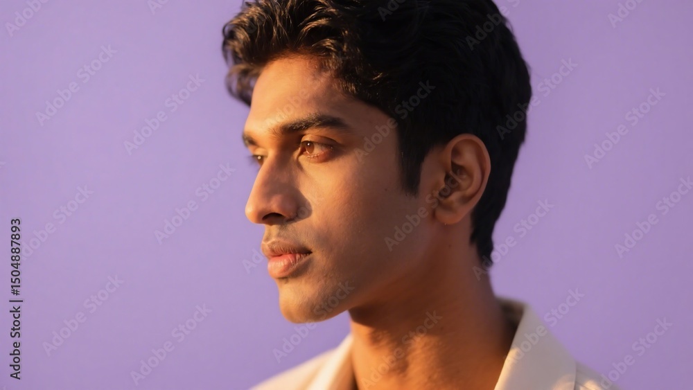 Obraz premium Man with Intense Gaze