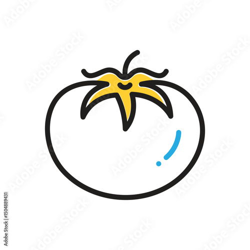 Multi color icon for tomato