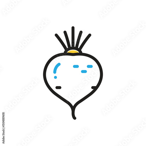 Multi color icon for beetroot
