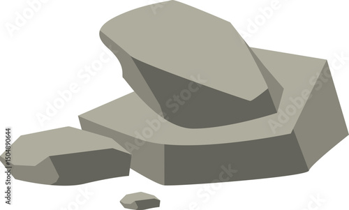 Grey Rocks Illustration