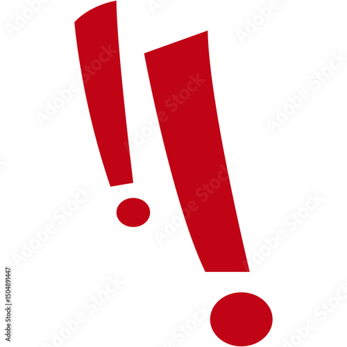 Shocked Mark. Comic surprised marks exclamation shocked expression signs flat design collection.