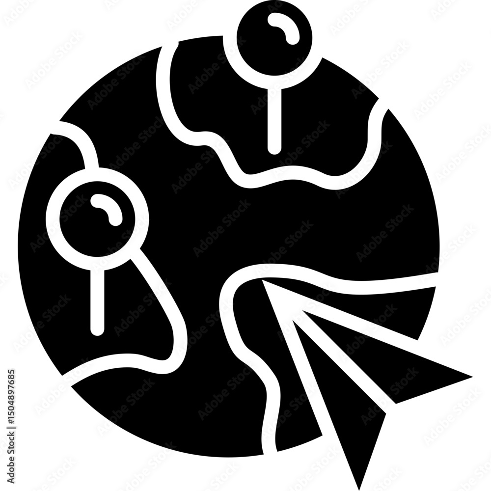 Obraz premium Destination Icon