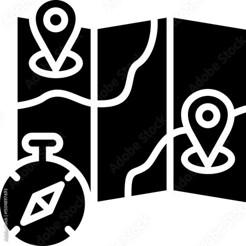Travel Map Icon