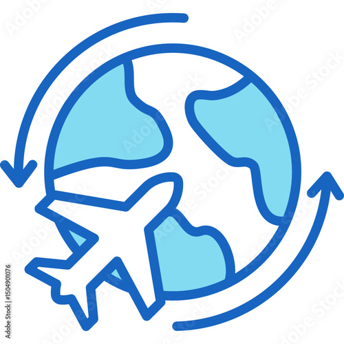 Round Trip Icon