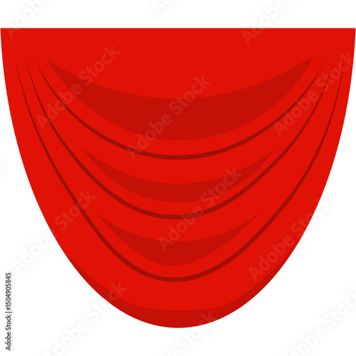 Red curtains. Textile theatrical opera scenes decoration curtains vector realistic collection set. Fabric curtain velvet, presentation theatrical illustration. Theatre Curtain Decoration. Theatre curt