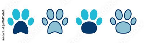 Paw icon vector isolated on white background. Paw Print icon