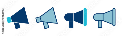 Megaphone icon vector isolated on white background. Loudspeaker icon vector. Volume icon