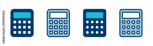 Calculator icon vector isolated on white background. Calculator vector icon. Accounting icon