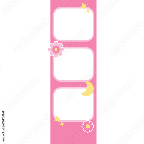 Cute photostrip photobooth frame